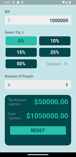 Tip Calculator Screenshot 2