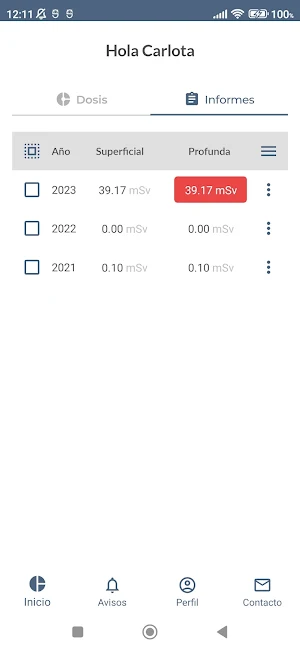 Dosimetría Screenshot 3