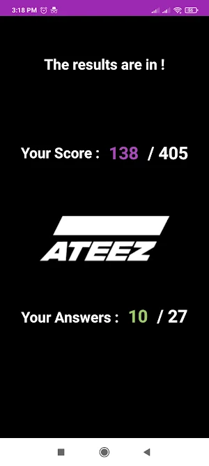 ATEEZ Quiz Screenshot 1
