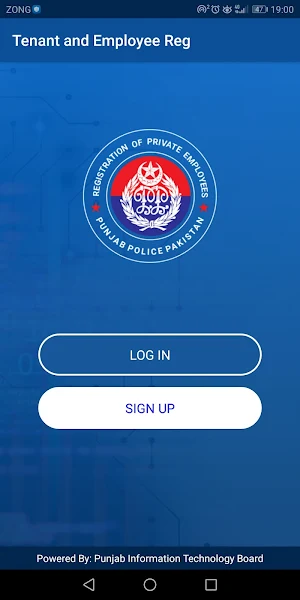 Tenant & Employee Registration Mobile App Screenshot 0