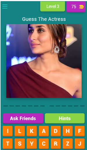 Bollywood Actress Quiz Screenshot 0