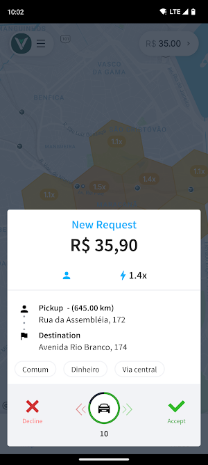 Valle Mobile - Motorista Screenshot 2