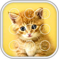Kitty Cat Passcode Lock Screen