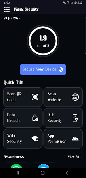 Pinak Security & Privacy Screenshot 0