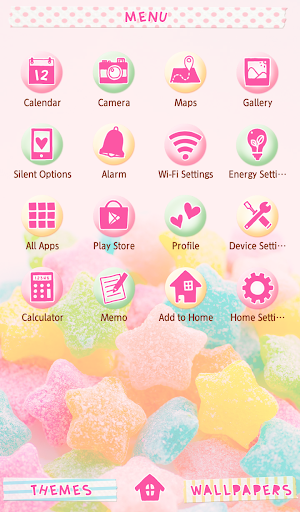 Sweets Wallpaper Star Candies Theme Screenshot 1