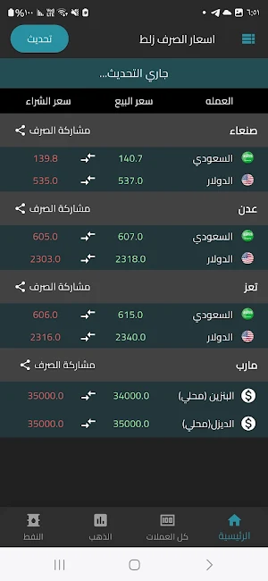 اسعار الصرف في اليمن زلط Screenshot 3