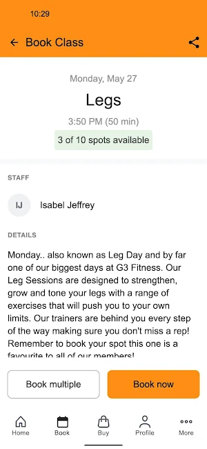 G3 Fitness Blaxland Screenshot 2