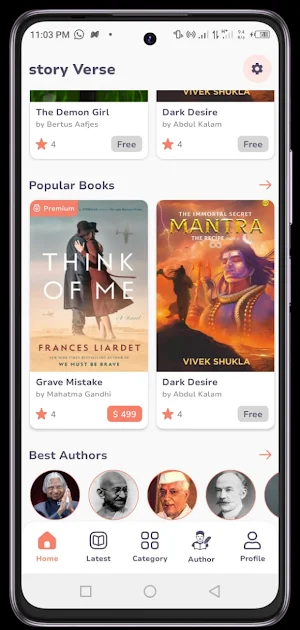 StoryVerse - ebooks | novels Screenshot 0