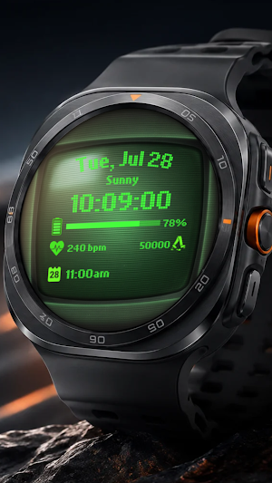 CRT Terminal Watch Face A107 Screenshot 3