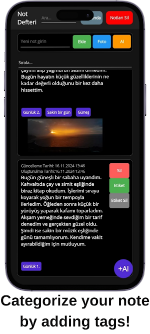 YapayNot - AI-Powered Notebook Screenshot 3