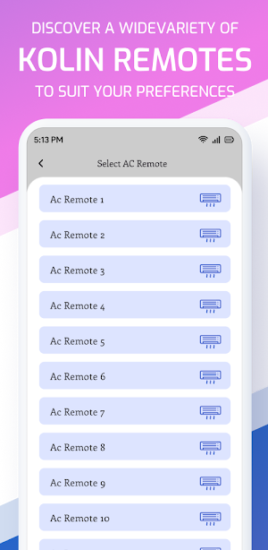 Smart AC Remote for Kolin Screenshot 2