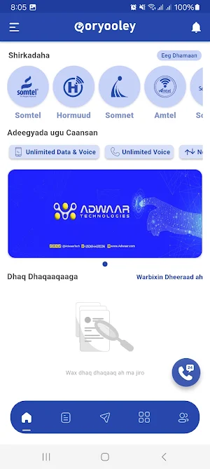 Qoryoooley Data Screenshot 1