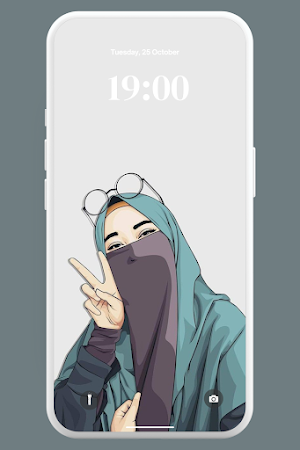 Cute Niqab Hijab Wallpaper 4K Screenshot 3