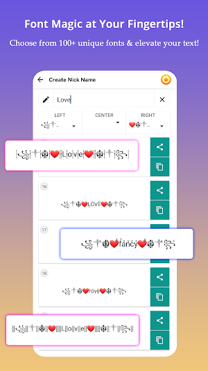 Stylish Text – Fonts & Symbols Screenshot 0