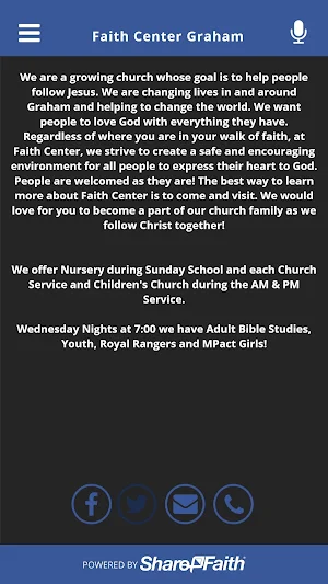 Faith Center Graham Screenshot 3