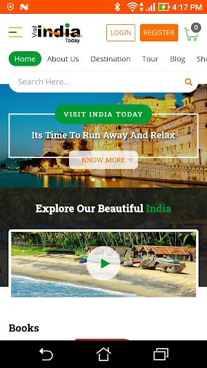 Visit India today Screenshot 1