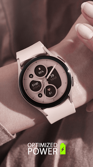 Rose Gold 2 analog watch face Screenshot 1