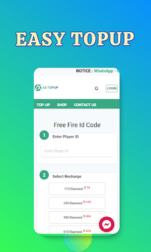 AX Topup Screenshot 1