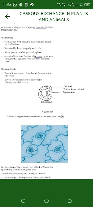 Biology Form 2 Notes Screenshot 0
