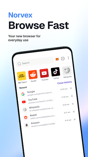 Norvex Browser Screenshot 0