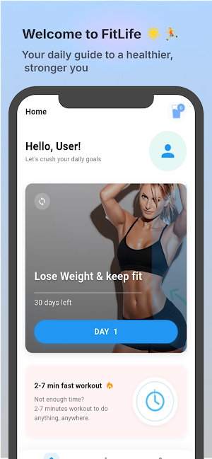 BlackPeak Women's Fitness Screenshot 0