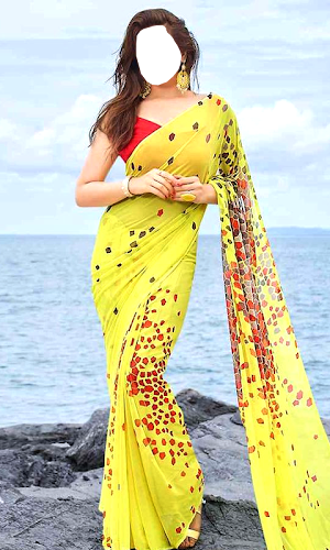 Women Silk Sarees Photo Montage Screenshot 2