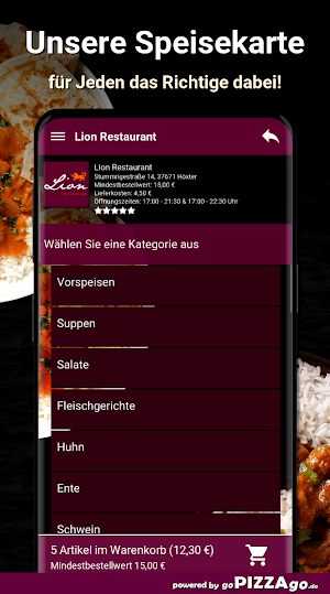 Lion Restaurant Höxter Screenshot 3