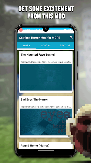 Sadface Horror Mod for MCPE Screenshot 1