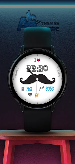 MUSTACHE - Dual Watch Face Screenshot 0