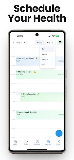 ProgressMade: Health Scheduler Screenshot 0