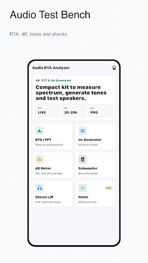 Audio RTA Analyzer Screenshot 0