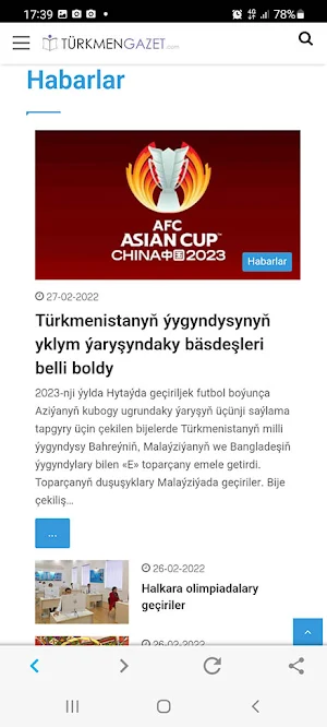 Turkmengazet Screenshot 1