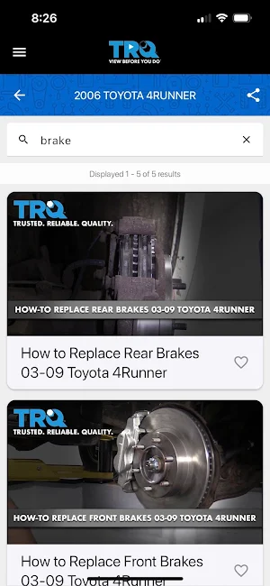 TRQ Auto Parts Screenshot 2