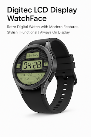 Digitec LCD Display WatchFace Screenshot 1