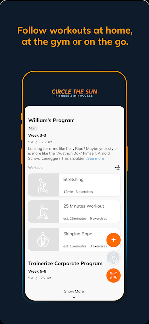 Circle Fitness Go Screenshot 2