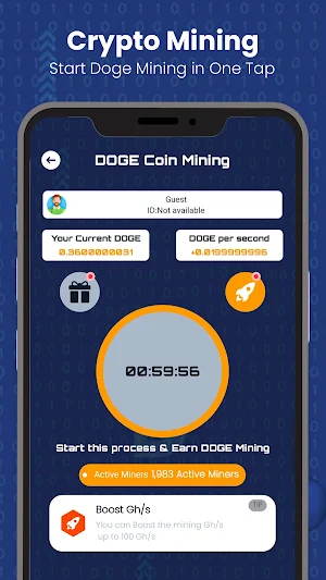 Doge Mining, Crypto Doge Miner Screenshot 1