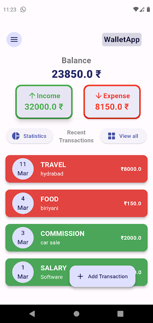 WalletApp Screenshot 0