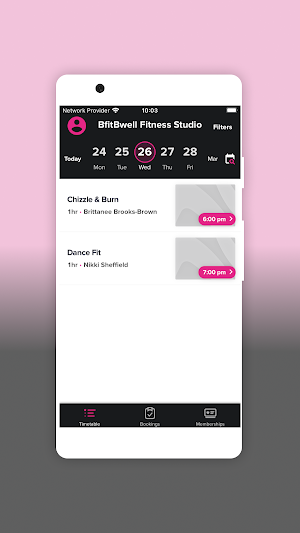 BfitBwell Fitness Studio Screenshot 1