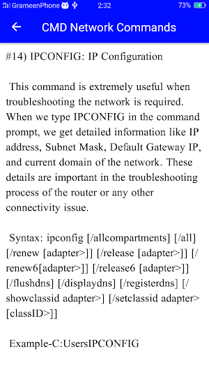 CMD Commands Prompt Guide Screenshot 3