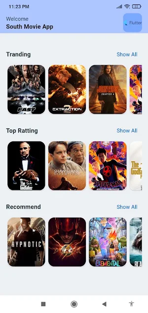 Movies List and Detail Screenshot 0
