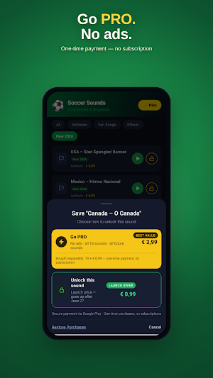 Soccer Sounds & Ringtones Screenshot 3