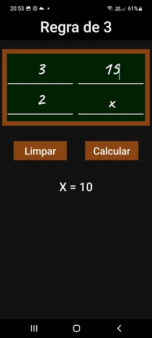 Regra de Três Simples Screenshot 0
