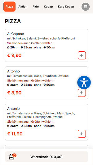 Pizza Mega Mödling Screenshot 2