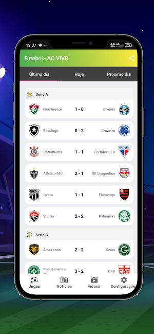 Futebol Brazil Pro – Ao Vivo Screenshot 1