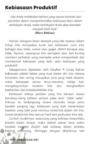 Pengembangan Diri Produktif Screenshot 2