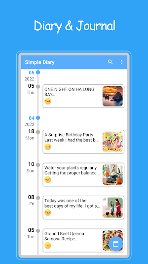 Daily Diary - Diary with lock Screenshot 0