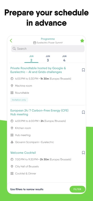 Eurelectric Events Screenshot 2