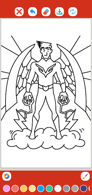 Superhero Coloring Pages Screenshot 3