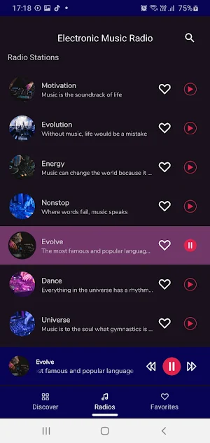 Electronic Music Radio Screenshot 2