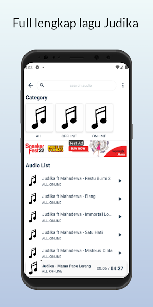 Lirik Lagu Judika Offline Screenshot 2